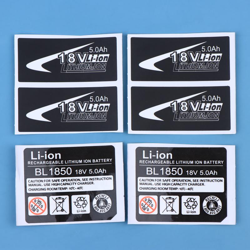 BL1830 Li Battery Sticker For Mak 18V 3Ah To 6Ah Drill Self Adhesive Label For Quick Battery Replacement