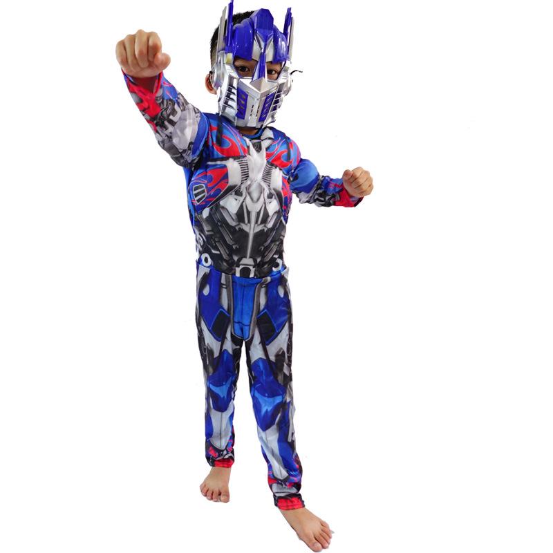 Optimus Prime Transforming Muscle Costume for Kids - Halloween Cosplay Outfit