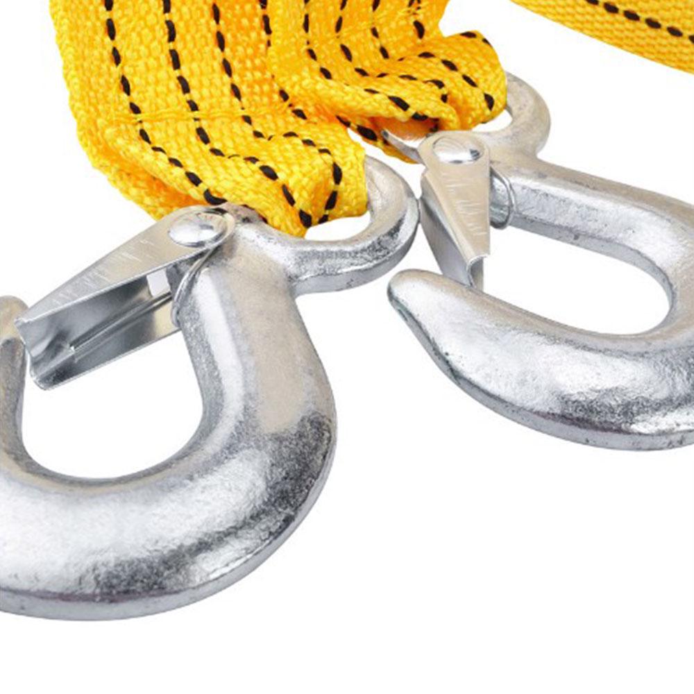 Threaded Rope Pulling Hook 3 Tons Universal With Hooks Heavy Duty Pull Rope Towing Rope Tow Cable ...