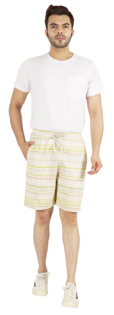 Inkmeso Casual Printed Shorts For Men’s Elastic Waist Cotton Short With Drawstring Loungewear