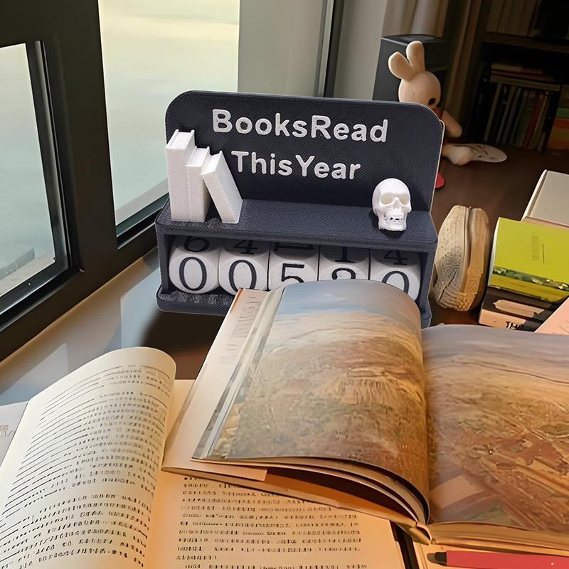 Bookshelf Decor Book Read This Year Counter, Books Read This Year Counter, Books Read This Year Sign, Reading Tracker