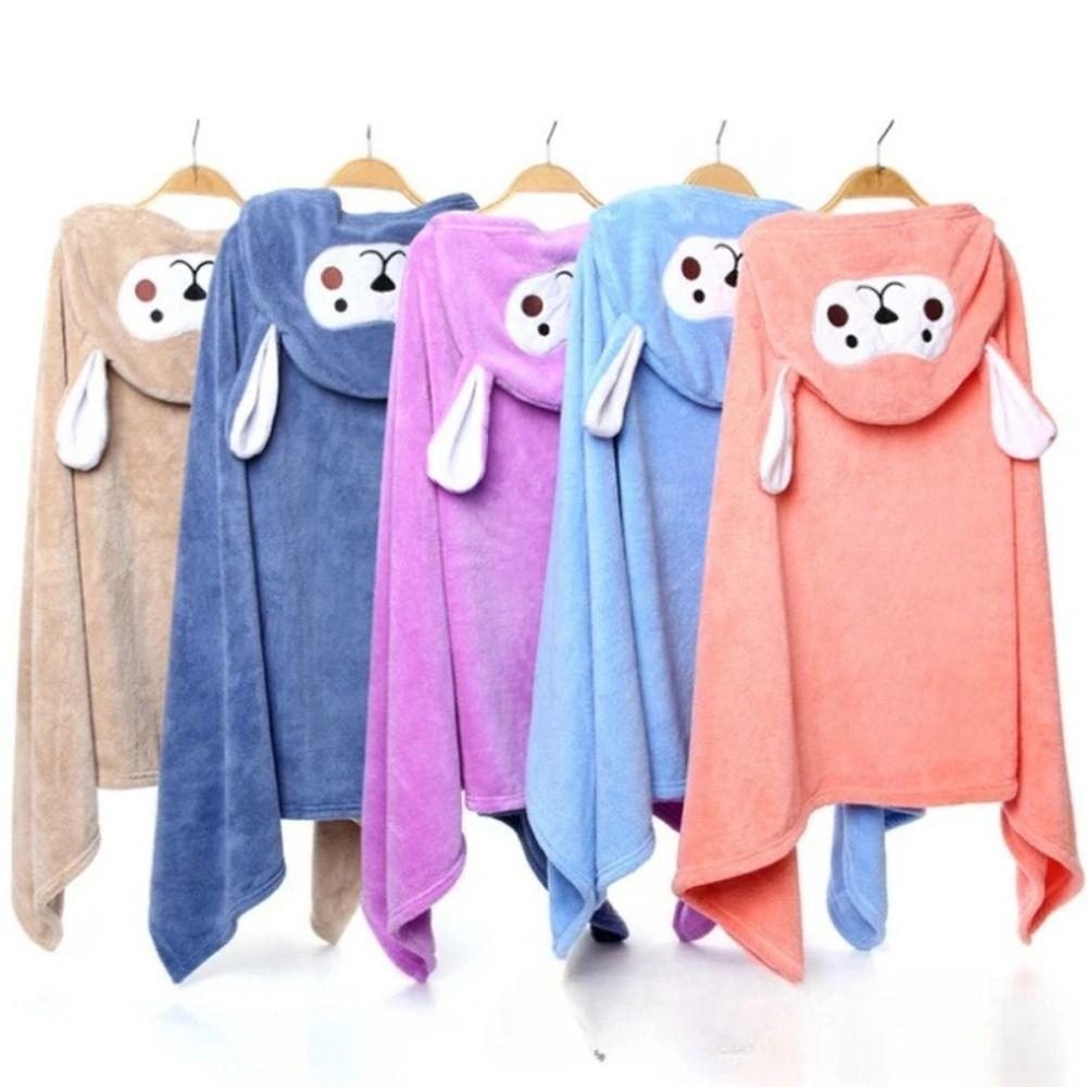 Large Size Swaddle Blanket Cartoon Bath Towel New Kids Hooded Towel  Baby
