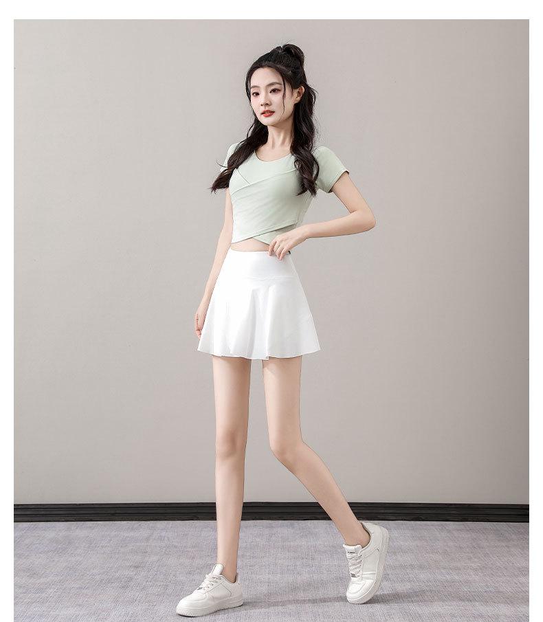 2025 Women's Petite Summer Sportswear Set: Tennis, Badminton, Yoga Fashion with Skirt