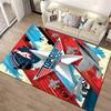 Top Gun Maverick Themed Carpet with Aircraft and Star Design Suitable for use as an anti-slip for living room bedroom sofas