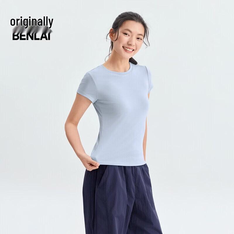 BENLAI Women's Cool-Touch Slim-Fit Short-Sleeve T-Shirt