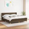 3130212 vidaXL Divan Bed with Mattress Dark Brown 180x200 Cm