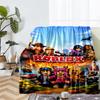 Roblox Theme Printed Blanket - Perfect for Couch, Bed, Travel & Outdoor Use | Machine Washable, Cozy & Durable.