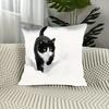 1pc 18x18 Inch Bohemian Black Cat Pillowcases - Elegant Home Decor For Valentine'S Day, Easter, New Year, Birthdays - Fits Sofa, Bed, Car - No Insert