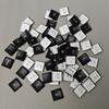 70Key Chocfox CFX Ultra Thin PBT Keycaps, Black White Transparent, Suitable for Kailh Choc V1 Mechanical Keyboard