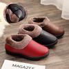 Autumn and Winter New High-end Warm Home Cotton Shoes Women's Slippers Fleece Comfortable Non-slip One-pedal Women's Shoes Cotton Slippers