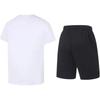 Li-Ning Plain Round Neck Pullover Short Sleeve T-Shirt Simple Quick-Dry Breathable Shorts Casual Sports Suit Unisex Sportswear ATSS069-11+AKST543-3