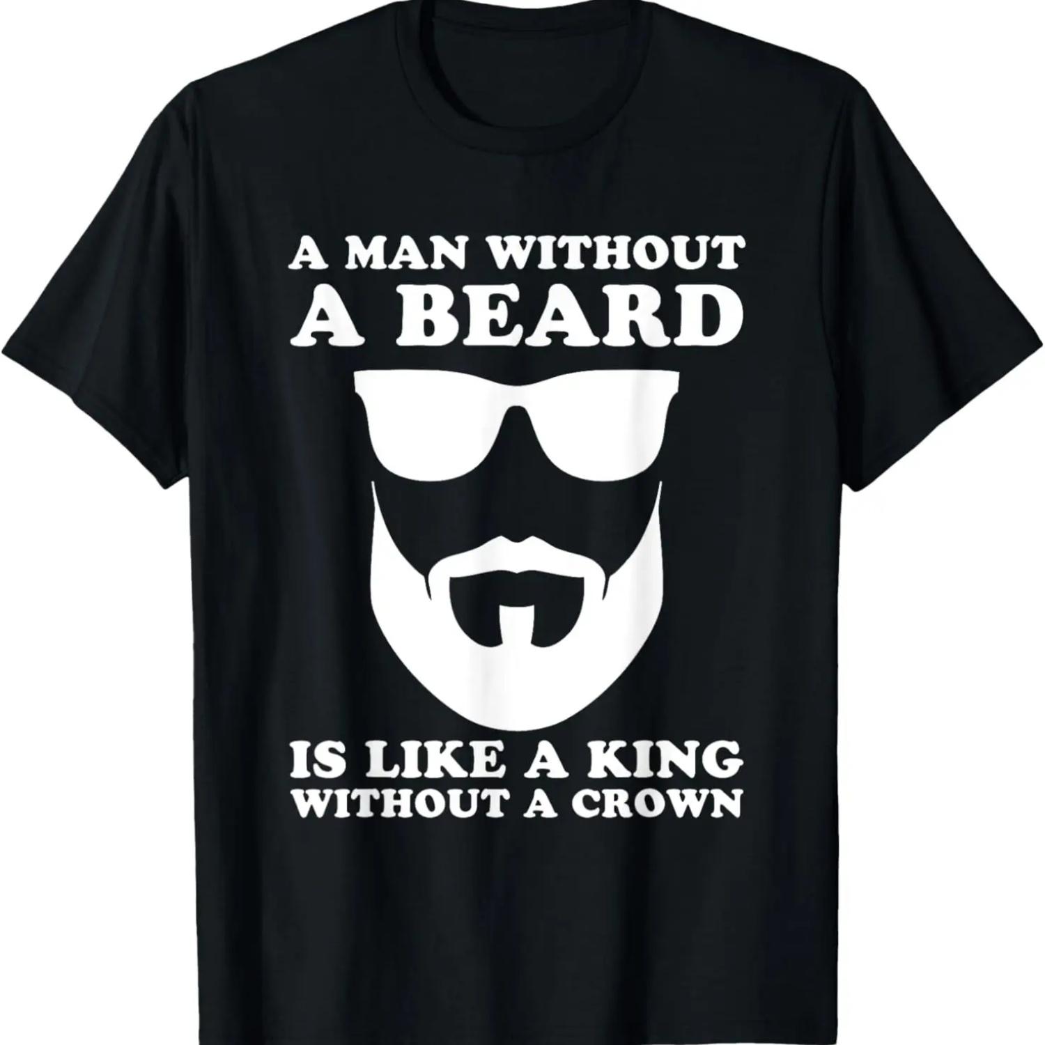 

A Man Without a Beard Funny Bearded Man T-Shirt XXXXXL чёрный