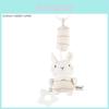 Organic Cotton Baby Rattle With Soft Fabric And Sensory Development For Newborn Sleep Aid