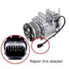 (1) Male Spare Repair Connector Plug w/ 6" Wiring For Acura/Honda AC Compressor