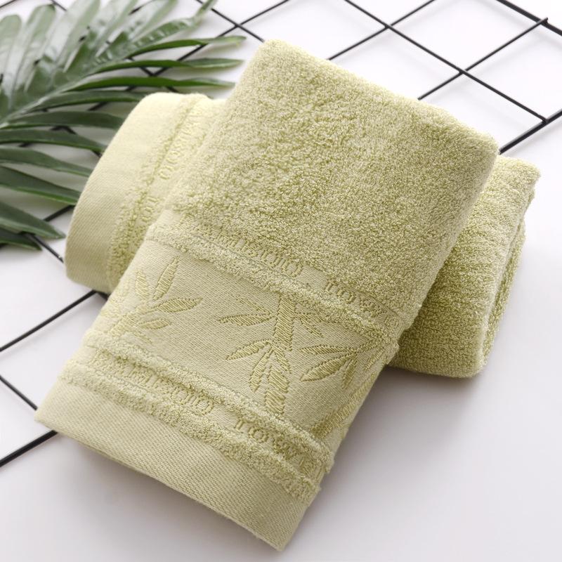 Plain Bamboo Forest Soft Water-absorbing Jacquard Cut-off Small Towel for Children