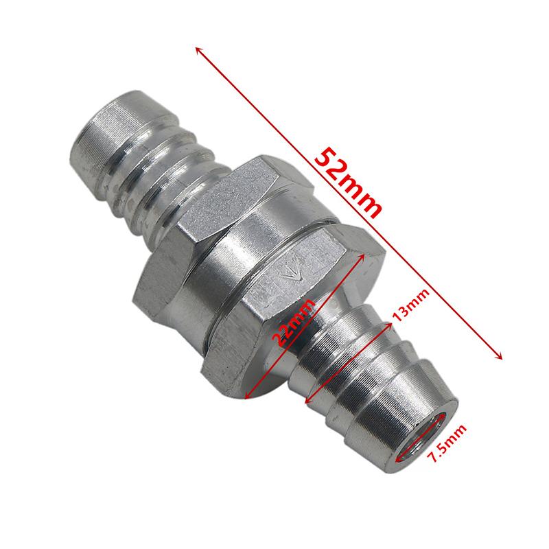 Aluminum Alloy Fuel One Way Check Valve Automotive One Way Valve High Temperature Resistant Gasoline Diesel Valve