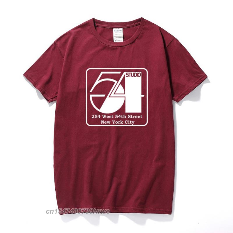 Studio 54 Shirt Disco 45 Vinyl Dance Throw Back Soul Unisex Clothes Top Camisetas Hombre Cotton T Shirt