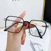 Photochromic Anti Radiation Glasses Metal Eyeglass For Woman Men