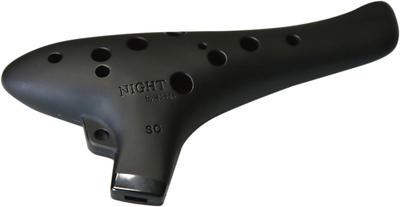 NIGHT Ocarina från Noble - Plastockarina, SC Svart, Gummifinish
