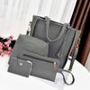 4Pcs Ladies Handbags Female Pu Leather Shoulder Messenger Bags Women Composite Bags Tote Bag Bolsa Feminina Crossbody Bag