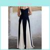 Modern Polyester Splicing Sleeveless Maxi Dress For Casual Summer Wear