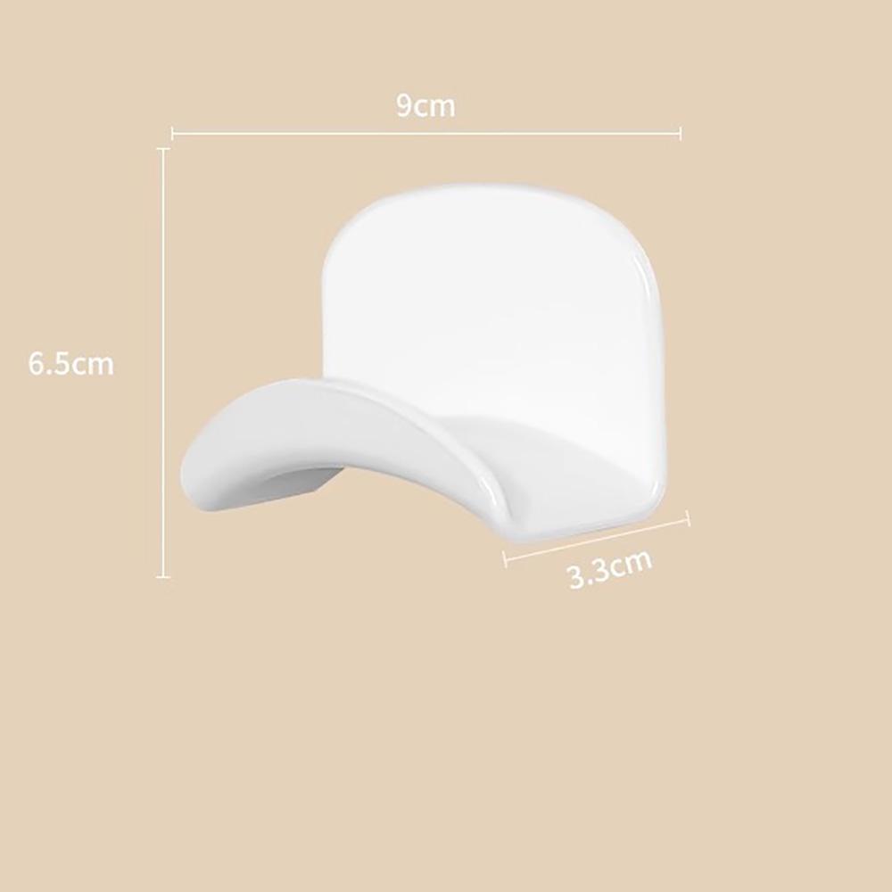 White Headphone Headset Earphone Stand Hook Hanger Holder Under Desk -Adhesive