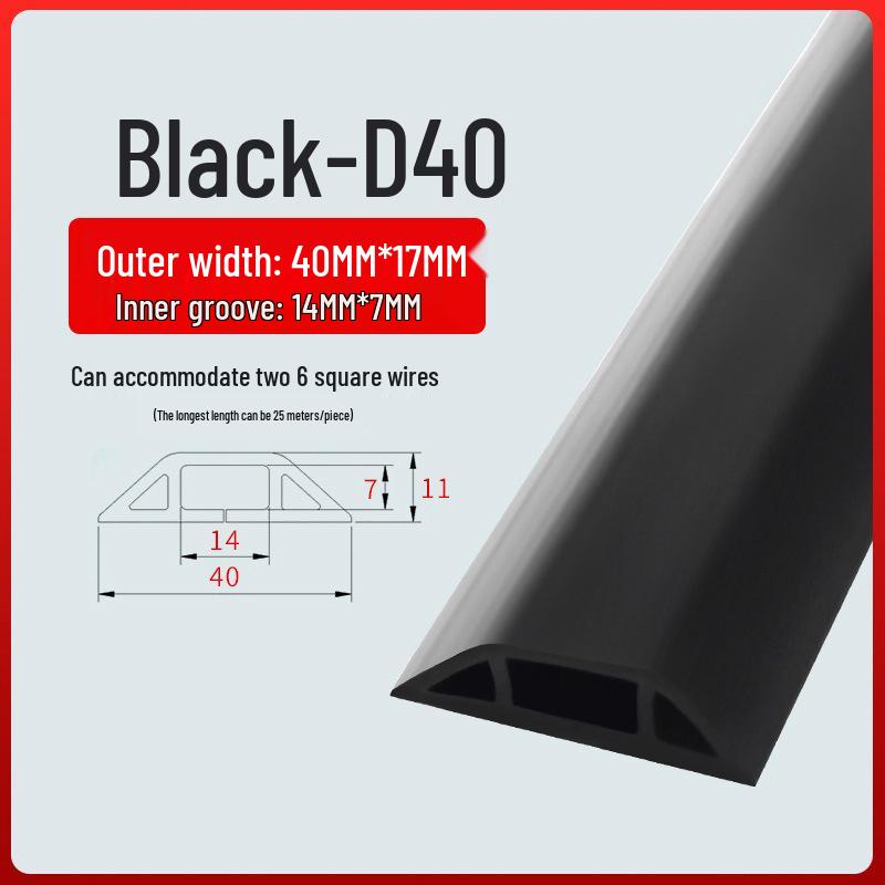 PVC Soft Wire Duct - Self-Adhesive, Durable, Invisible Cable Management Channel