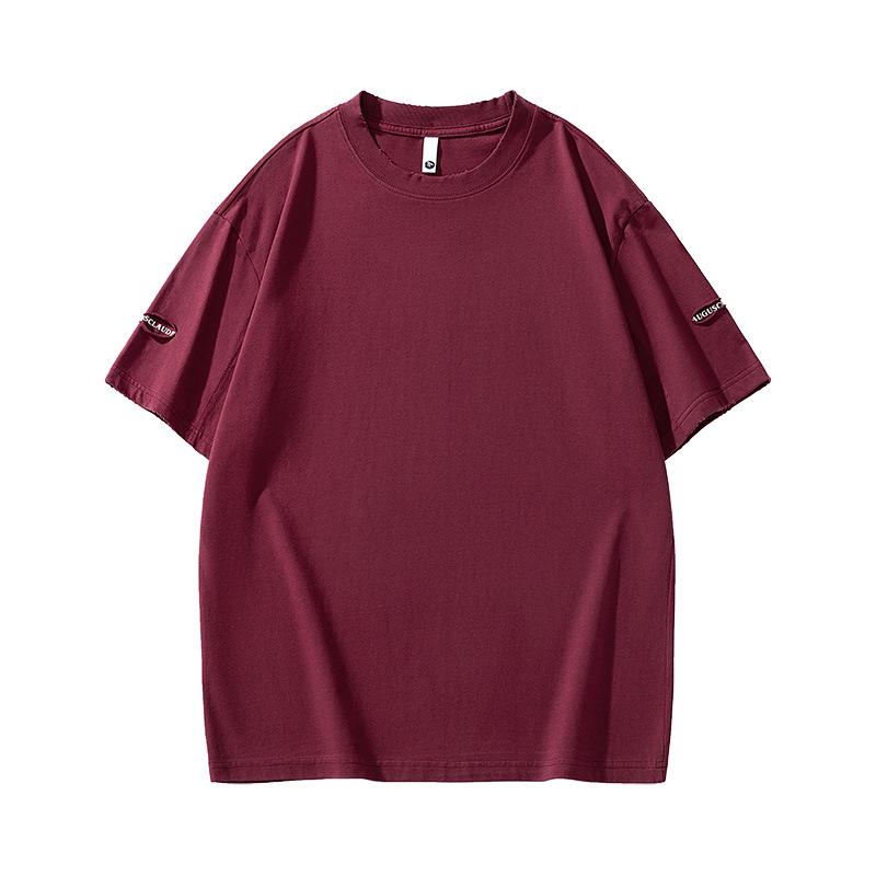 

Men s American Trend Cotton Ripped Print T-Shirt, Short Sleeve, Summer Style for Teens & Couples L