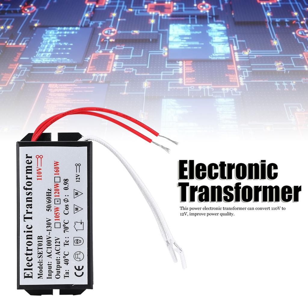 Voltage Converter 110V to 12V Electronic Transformer Voltage Converter Smart Power Supply Driver Power Electronic Transformer