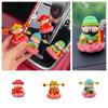 Chinese Mythological Lotus  God of Wealth Decoration Getting Rich Resin Figure  Office