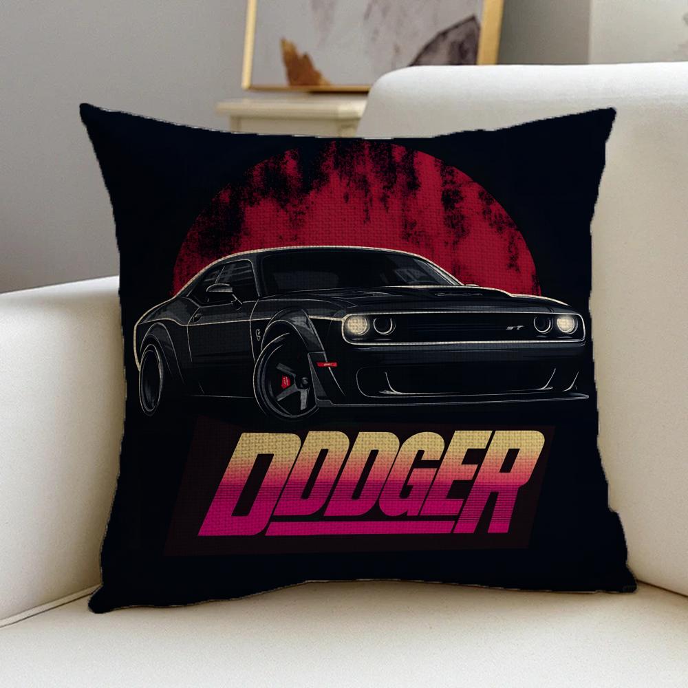 P- Dddodges Cushion Cover Natural Linen Pillowcase Set, All-In-One Decor For Sofa, Bedroom & Chair