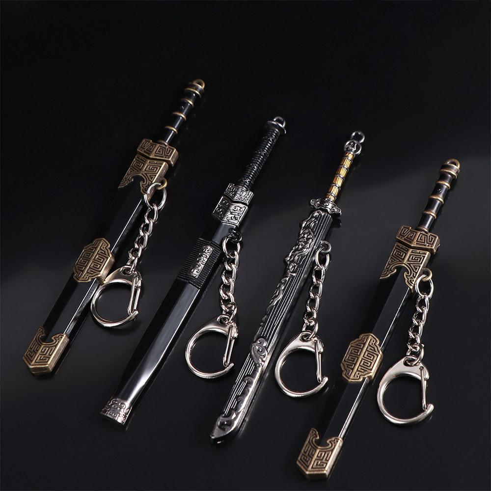 Ancient Weapon Key Chain 12cm Scabbard Key Ring Mini Sword KeyChain  Gift