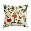 Double Sided Throw Pillow Covers Farmhouse Floral Design Cushion Cases