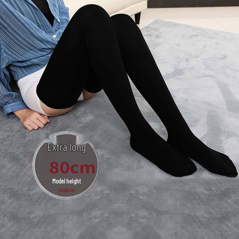 

Очень длинные унисекс носки выше колена 80 см для длинных ног - Осень/Зима, Подходят для роста до 185 см One Size (tube height 80cm) чёрный