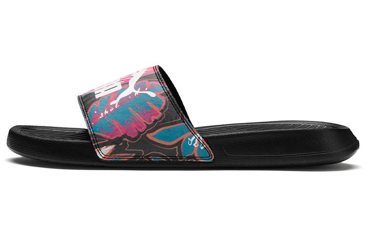 PUMA Popcat Flower Power Sandals Black Women s 369423-01 38
