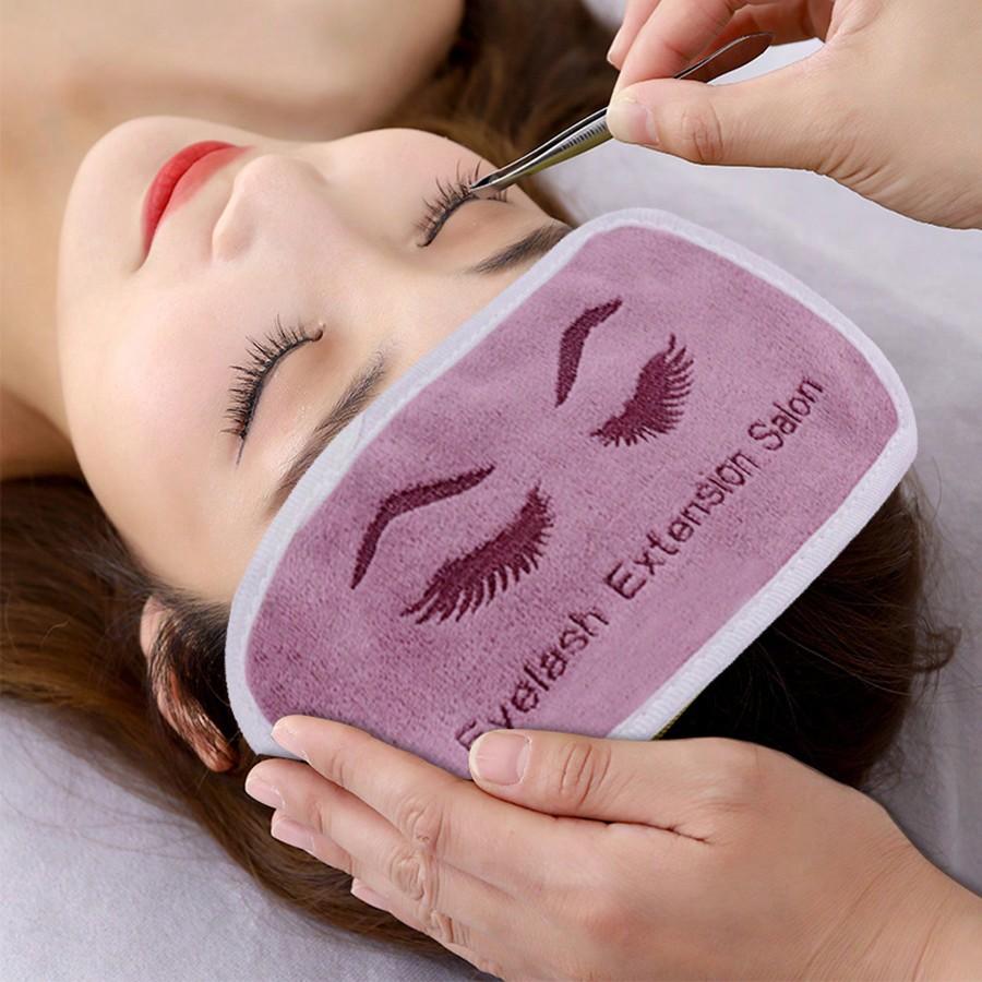 1pc Professional Eyelash Extension Forhead Soft Towel Sticker Stand Grafted Eyelash Pads Tray Pallet Lash Holder Beauty Salon Accessories Tool