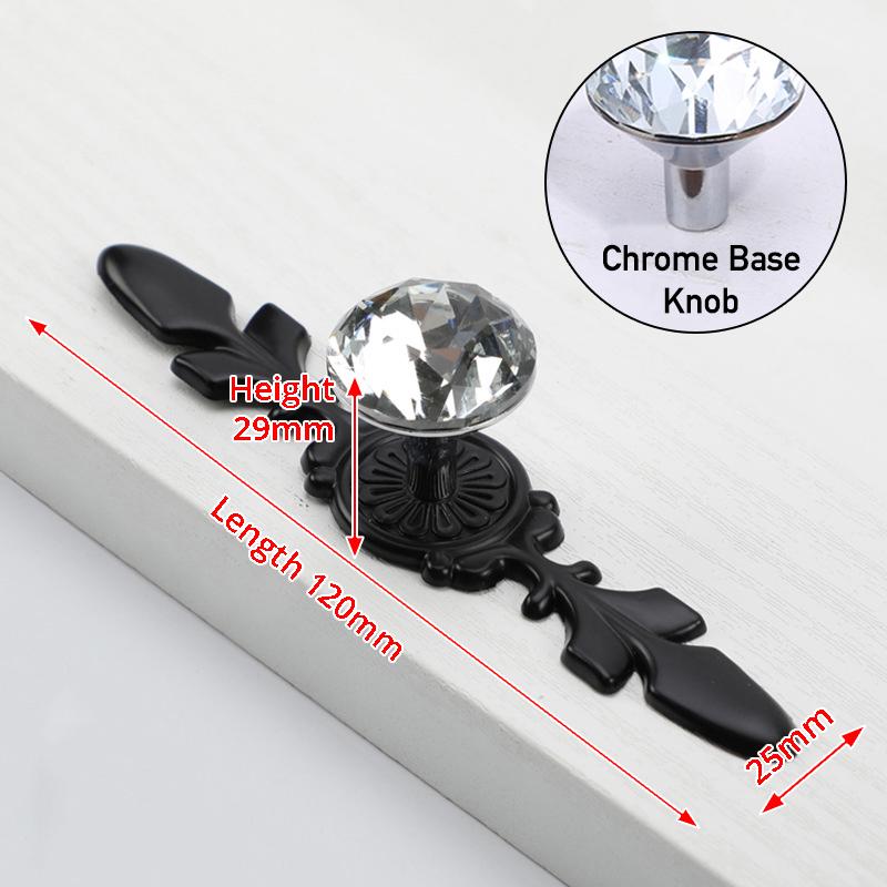 KAK Luxury Diamond Crystal Handles Shoebox Cabinet Handles Closet Door Drawer Knobs Wardrobe Pulls Pullers With Screws Hardware