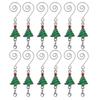 Yousheng 12Pcs Christmas Tree Hooks Alloy Metal S-Hooks for Ornaments And Stockings Decorative Hangers with Spring Clip