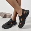 Men'S Casual Street Sandals Solid Color Round Toe Sandals Non-slip Design for Hiking, Outdoor Activities and Daily Wear