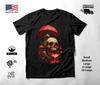 Red Mushroom Melting Skull T-Shirt Black Unisex S-2XL