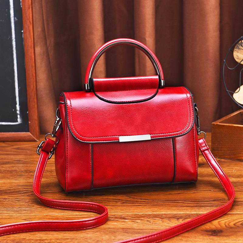 Women PU Leather Shoulder Student Messenger Bag Top-Handle Women Fashion Small Bags Female Designer