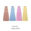 Kaslead New Arrival Women's Clothing Fashion Style Fashion Minimalist Elegant Grid Midi Skirt Dress 3067329