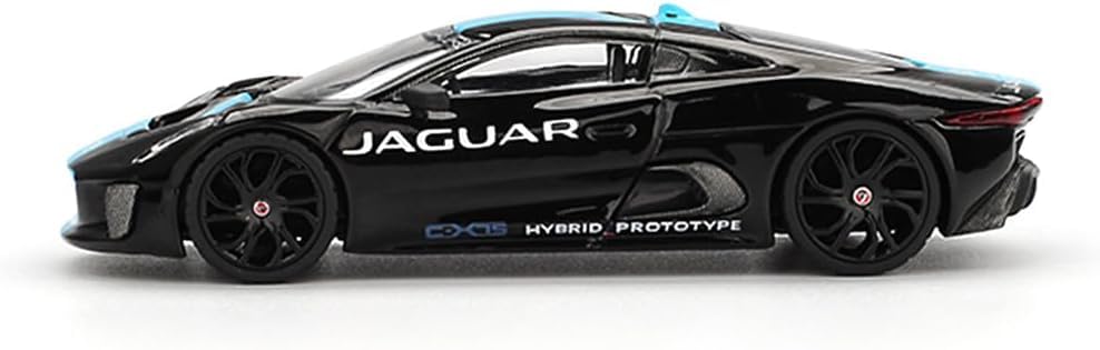 Sunrich MINI GT Jaguar Schwarz Fertigmodell 1/64 C-X75 (Linkslenker) MGT01070-BL