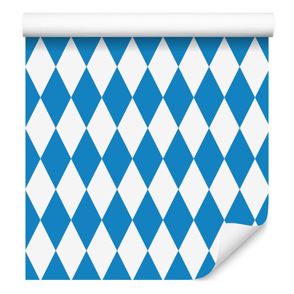 Harlequin Rhombus Wallpaper Azure and White for Living Room and Bedroom 50x1000