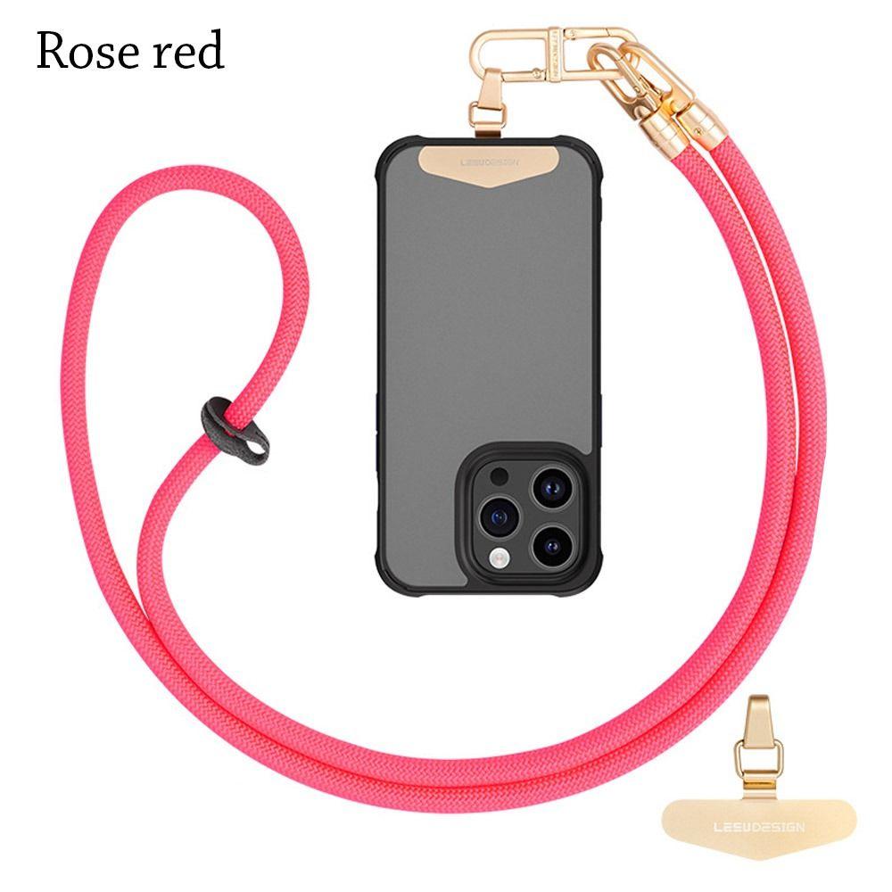 Adjustable Phone Anti-lost Rope With Stainless Steel Clip Phone Case Chain Straps Hanging Cord