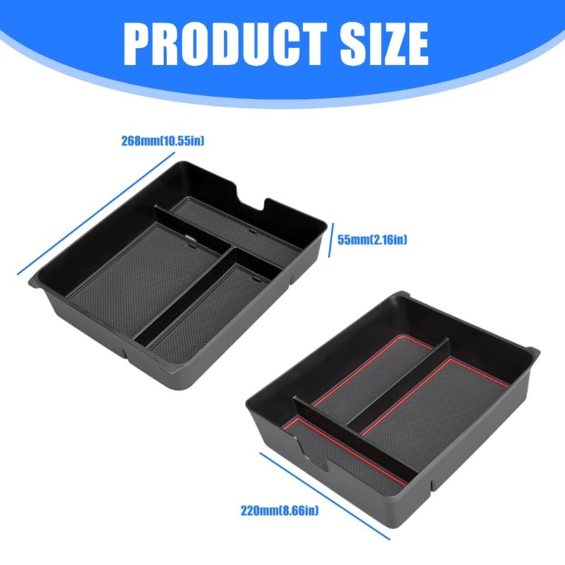 Perfect Easy Installation No Tools ABS Storage Box for 2023 2026 Vehicle Center Consoles to Keep Items Organized