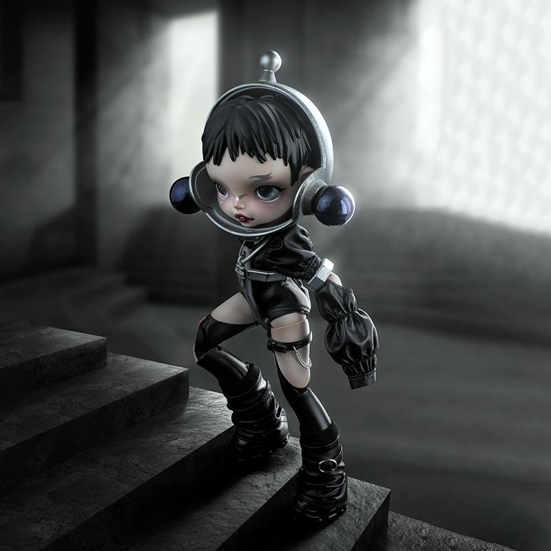 New POP MART 1 6 Skullpanda Dark Star Trendy Figures 24.5cm PPMT-2407-0084