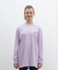 NEAR&DEAR Logo Long Sleeve T-Shirt Purple