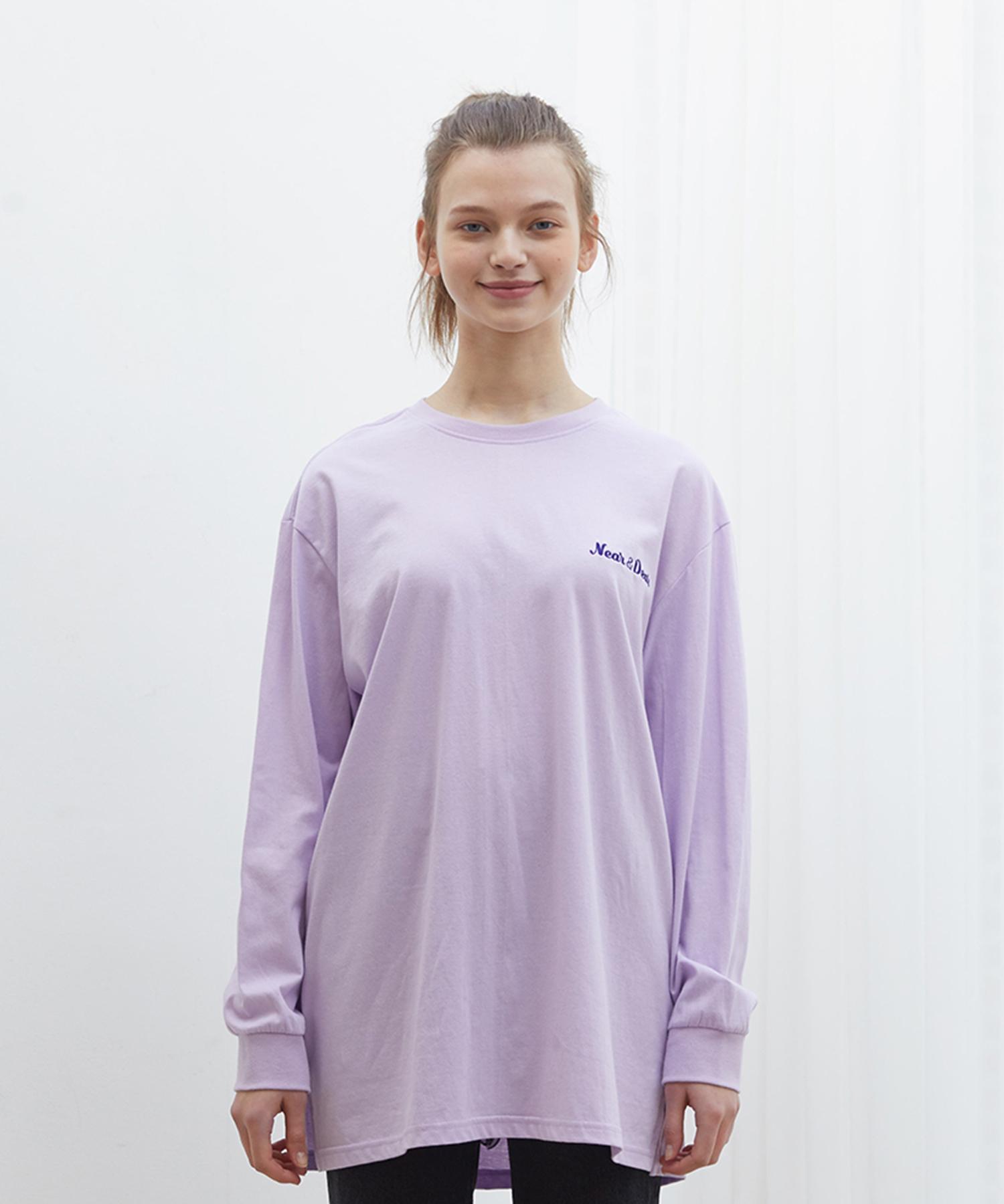 Near And Dear Logo Long Sleeve T-Shirt Purple Lavender/Fresh