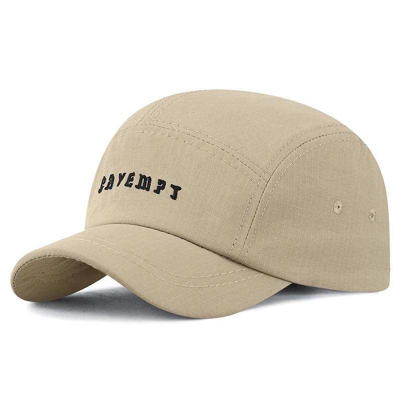Men'S Short-Brim Baseball Cap - Lightweight Breathable Quick-Dry Polyester Street Style Non-Stretch Fabric Hand Washable Casual